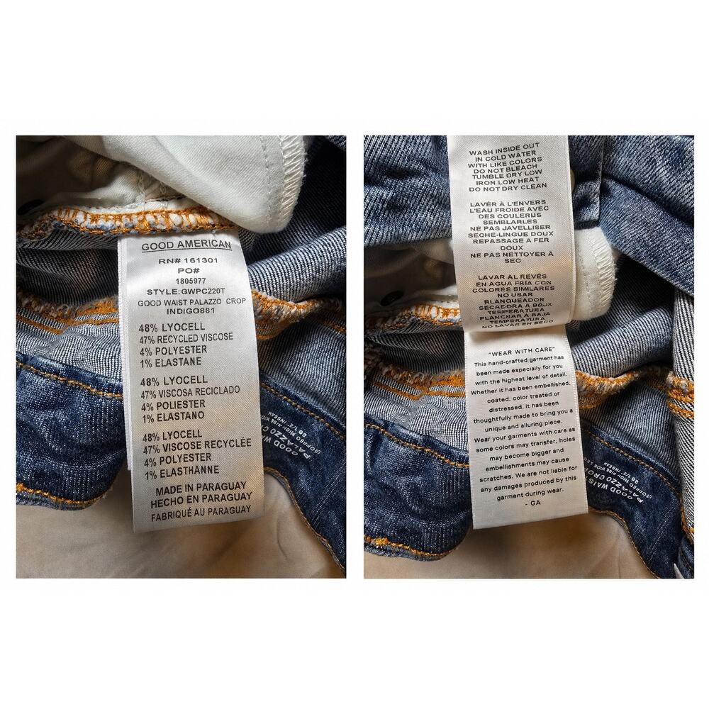 High-Rise Wide Leg Crop Jeans - Light Blue - Picture 7 of 7